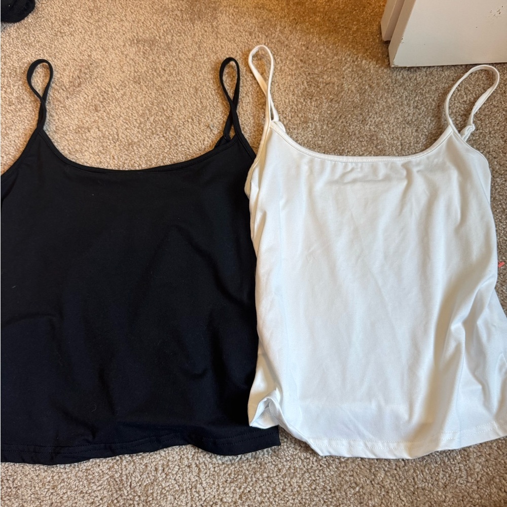 SHEIN Black and White Tank Tops